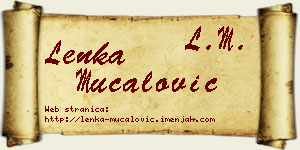 Lenka Mučalović vizit kartica
